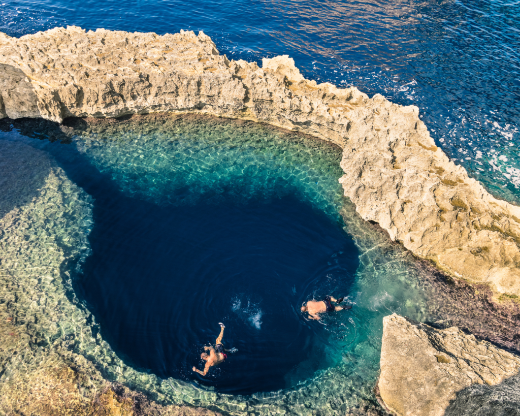baignade à Malte