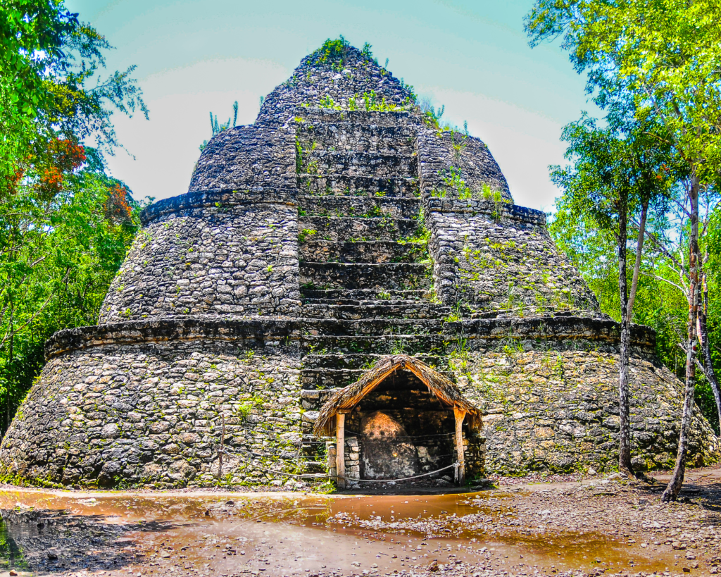 Ruines maya à Coba.