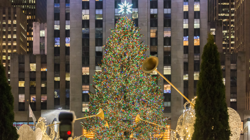 Illumination de l'arbre de Noël à Rockefeller Plaza