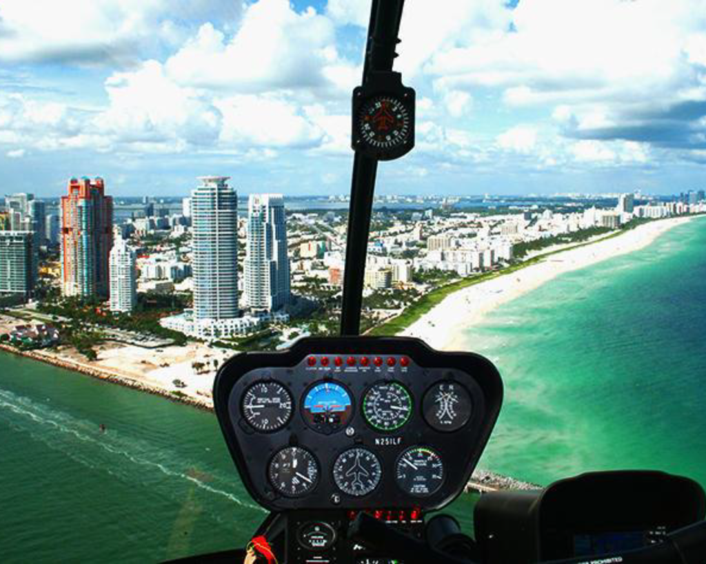 Survol de Miami en hélicoptère.