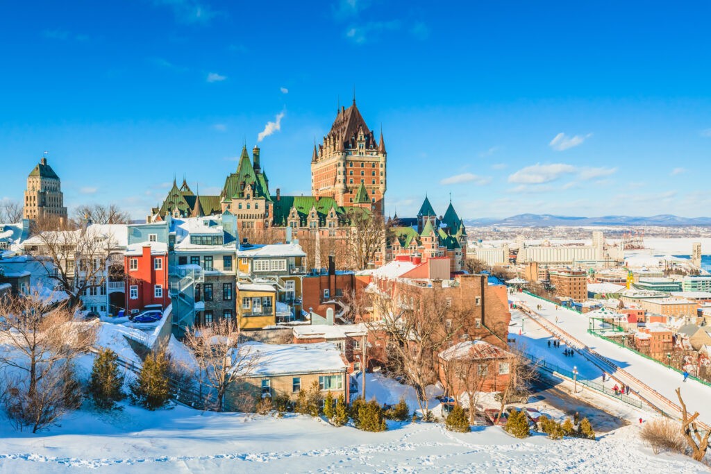 City Skyline of Old Quebec City with Chateau Frontenac, Dufferin