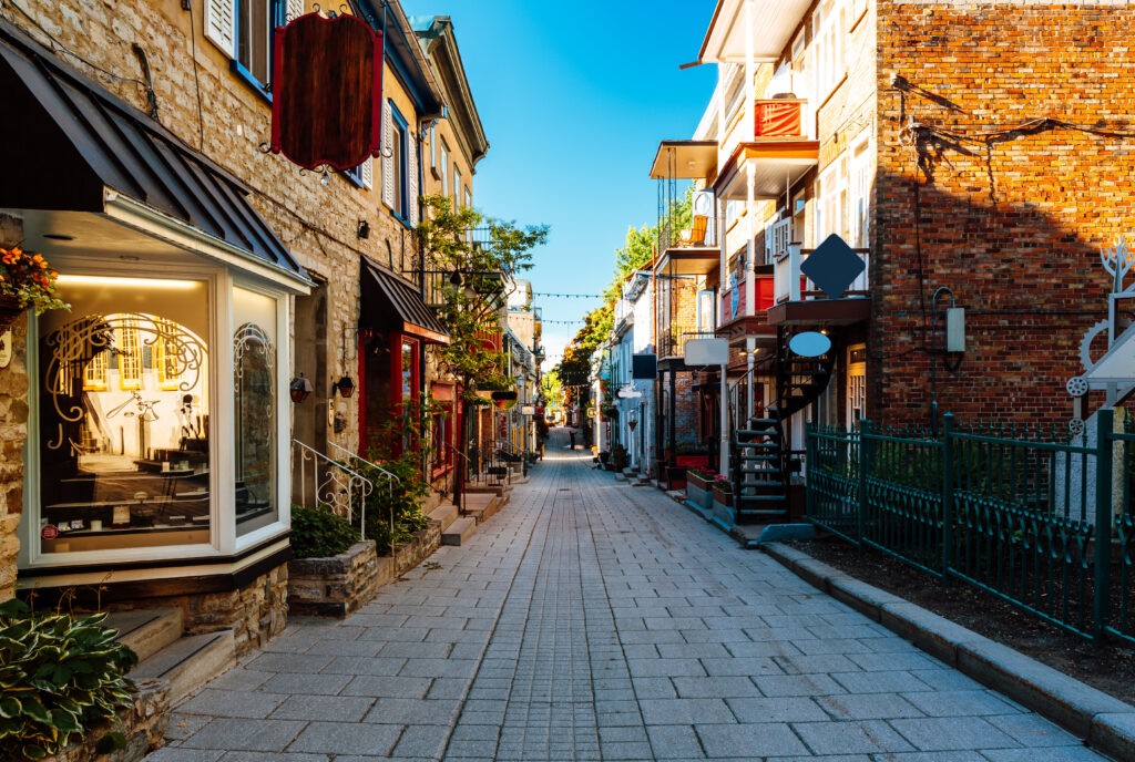 Rue du Petit Champlain at Lower Town (Basse-Ville) in Old Quebec