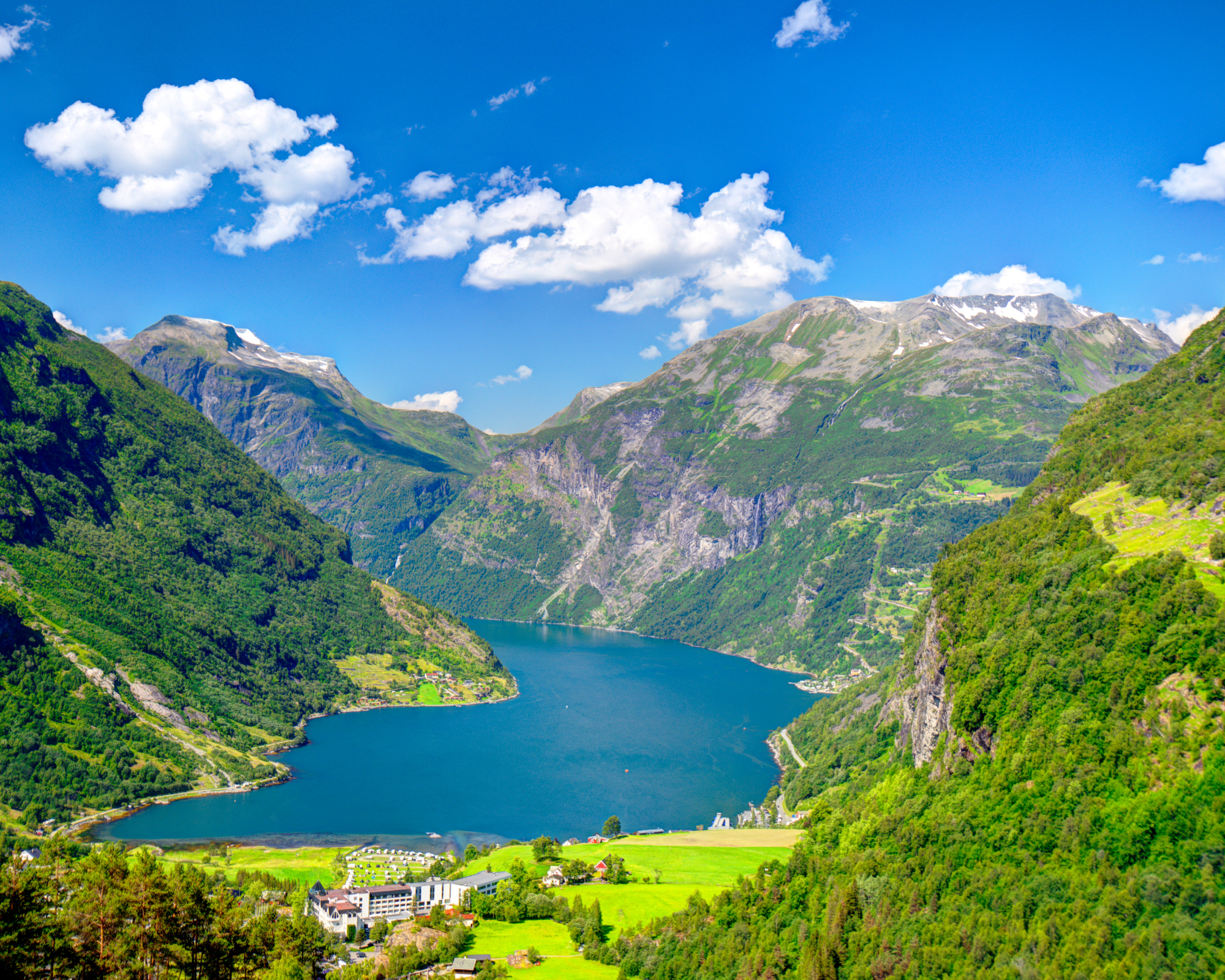 Panorama des Fjords en Norvège